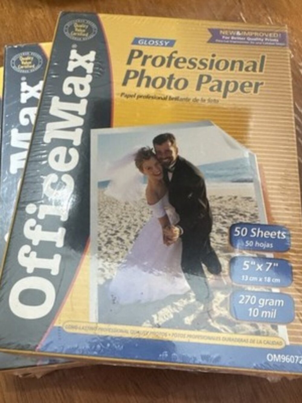 Office Max Glossy Professional Photo Paper OM96072 Lot Of 3 50 Pack